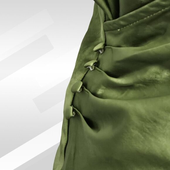 2/$30 Lulus Green Faux Wrap Tank Top Adjustable Straps Size S - Picture 3 of 7